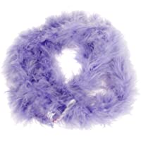 Los mejores  - Bufanda Boa De Plumas Mullidas Decoracion De Arte Morado Claro 6.6 Feet Largo